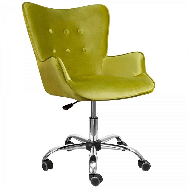 Поворотное кресло AksHome Bella оливковый, велюр 64732 Фото № 1