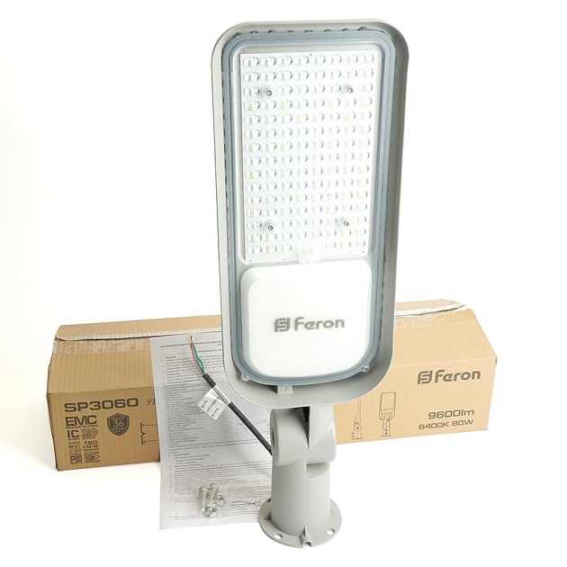 Уличный светодиодный консольный светильник Feron SP3060 48686 изображение 2 Уличный светодиодный консольный светильник Feron SP3060 48686 Фото № 2