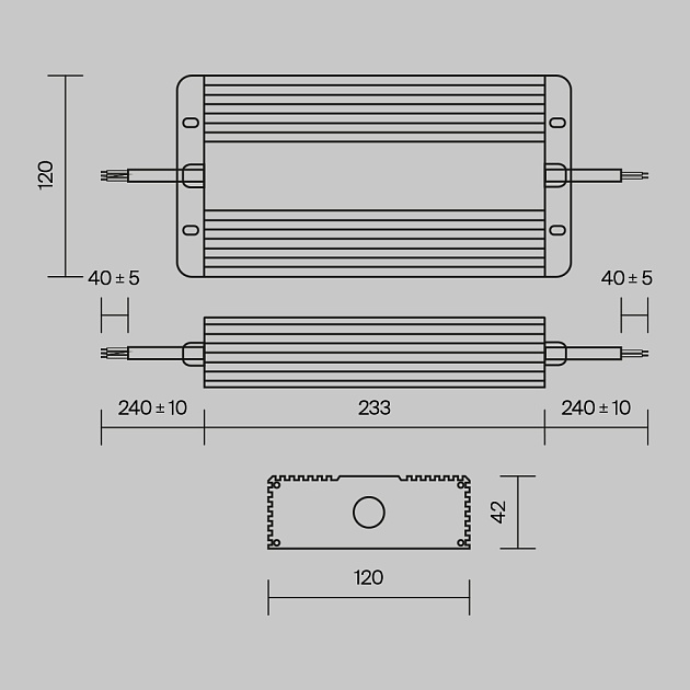 Блок питания Maytoni PSL008-400W-48V-IP67 Фото № 6