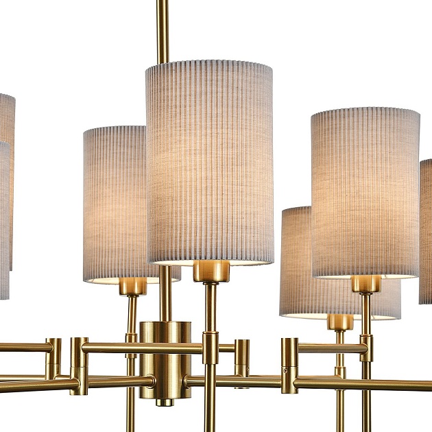 Подвесная люстра Indigo Plisse 13033/8R Brass V000537 изображение 3 Подвесная люстра Indigo Plisse 13033/8R Brass V000537 Фото № 3