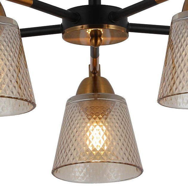 Потолочная люстра Illumico IL8226-5COU-79 BK GD Фото № 3