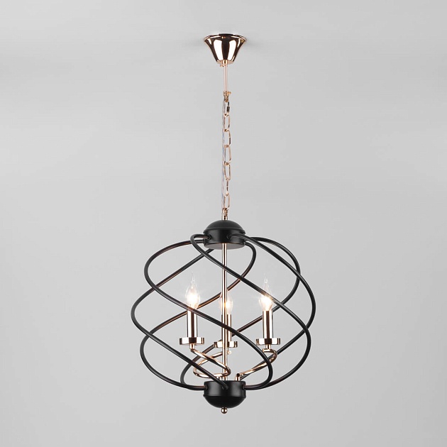 Подвесная люстра Eurosvet Sorrel 60105/3 черный Фото № 1