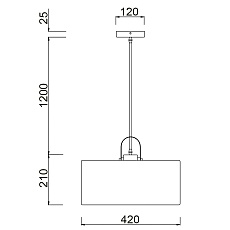 Подвесной светильник Vele Luce Ritmo VL6312P21 4