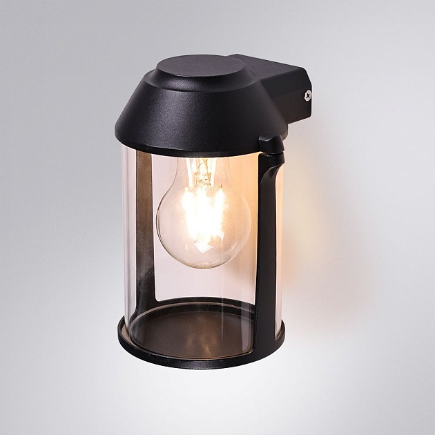 Уличный настенный светильник Arte Lamp Minchir A8306AL-1BK Фото № 2