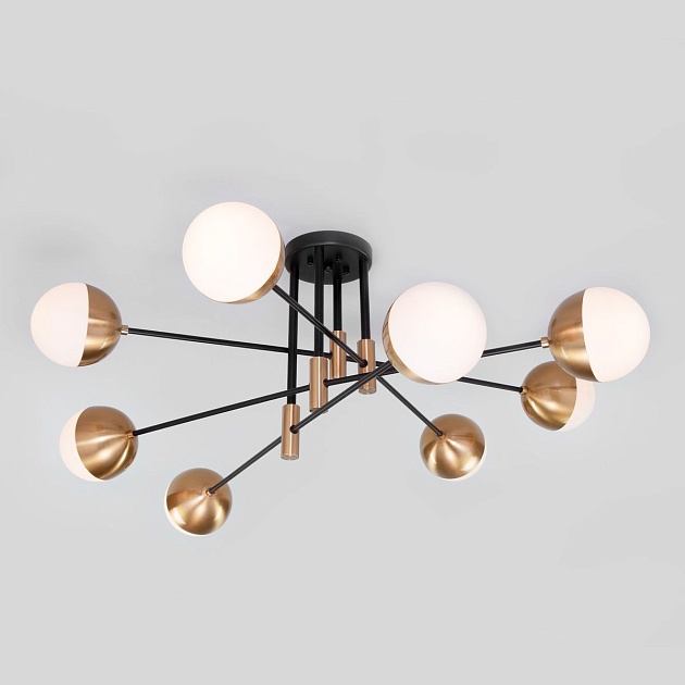 Потолочная люстра Eurosvet Nuvola 70129/8 латунь изображение 6 Потолочная люстра Eurosvet Nuvola 70129/8 латунь Фото № 6