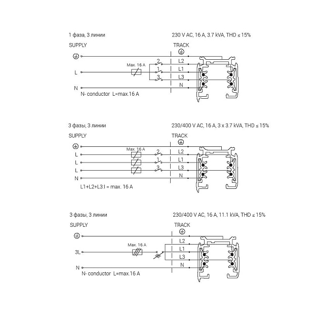 Шинопровод трехфазный Nowodvorski Ctls Track 8714 изображение 3 Шинопровод трехфазный Nowodvorski Ctls Track 8714 Фото № 3