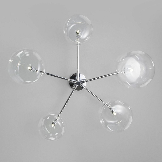 Потолочная люстра Eurosvet Jar 70128/5 хром изображение 4 Потолочная люстра Eurosvet Jar 70128/5 хром Фото № 4