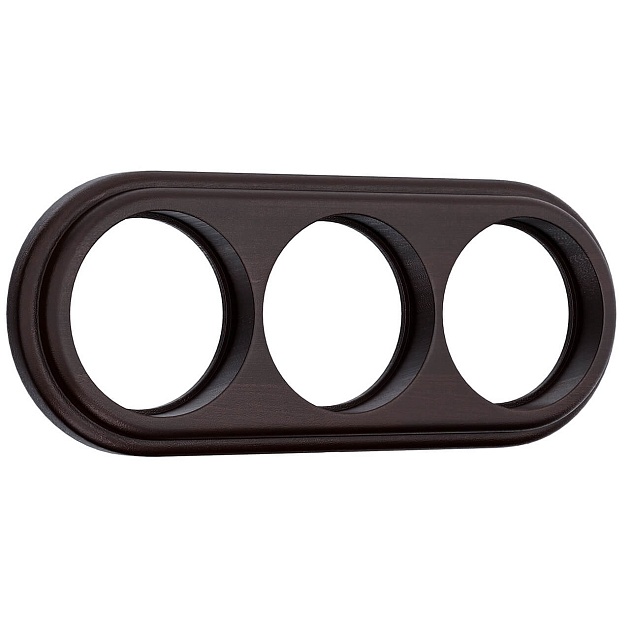 Рамка на 3 поста Werkel венге W0035226 4690389166600 изображение 1 Рамка на 3 поста Werkel венге W0035226 4690389166600 Фото № 1