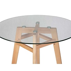 Стол обеденный DOBRIN HENRY`90 GLASS (столешница стекло, деревянное основание) 59-1TD-LMZL HENRY`90 GLASS 1