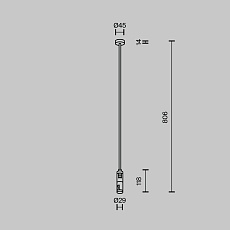 Крепление потолочное Maytoni Technical Accessories for tracks Flarity TRA159C-D1-BS 2