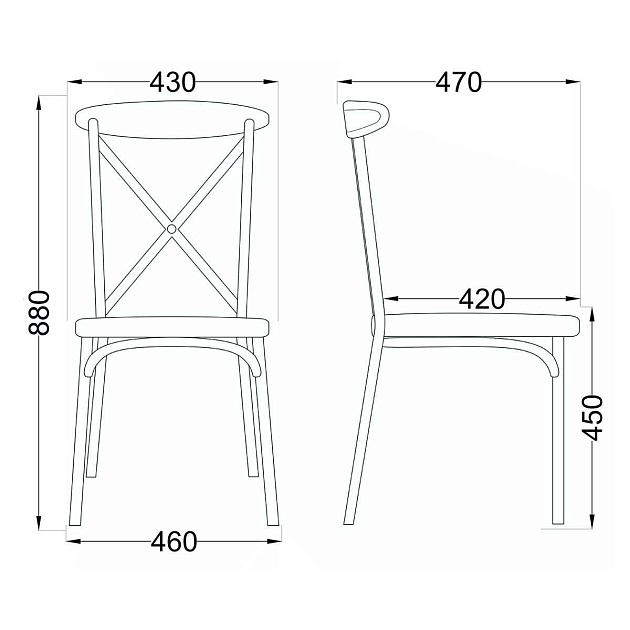 Кухонный стул AksHome Raff черный, пластик 78697 изображение 2 Кухонный стул AksHome Raff черный, пластик 78697 Фото № 2