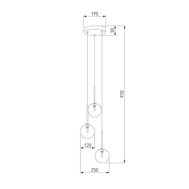 Подвесная люстра TK Lighting 5942 Nilos Фото № 2