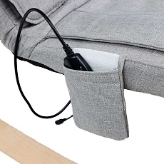 Кресло-качалка AksHome Smart бежевый ткань (лен) 80979 3