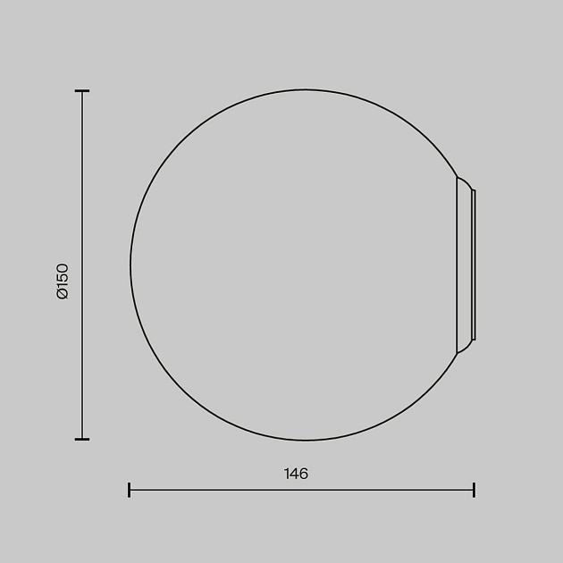 Настенный светильник Maytoni Basic form MOD321WL-01W2 Фото № 2