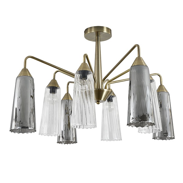 Потолочная люстра Indigo Campana 13028/8R Brass V000510 изображение 1 Потолочная люстра Indigo Campana 13028/8R Brass V000510 Фото № 1