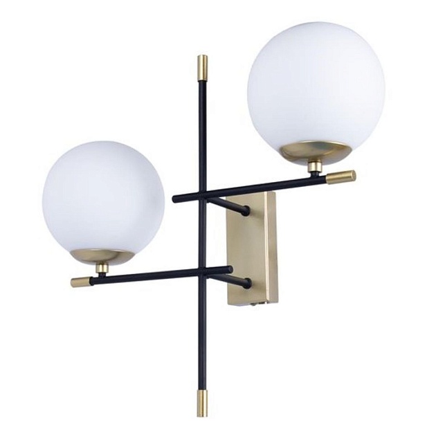 Бра Arte Lamp Arkab A2225AP-2BK изображение 1 Бра Arte Lamp Arkab A2225AP-2BK Фото № 1