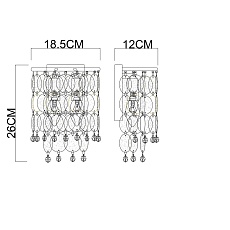 Бра Arte Lamp Pipirima A4089AP-2AB 1
