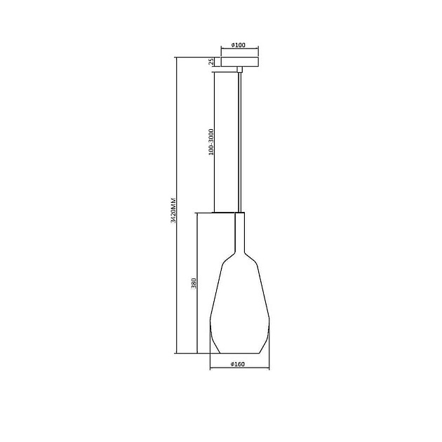 Подвесной светильник Maytoni Duality MOD271PL-01B8 Фото № 7