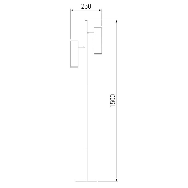 Торшер Eurosvet Barre 01087/2 черный изображение 3 Торшер Eurosvet Barre 01087/2 черный Фото № 3
