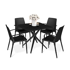 Обеденная группа Sheffilton SHT-DS209 черный 1098447101