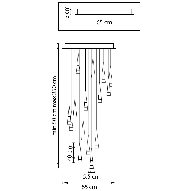 Подвесная светодиодная люстра Lightstar Cone 757161 Фото № 4