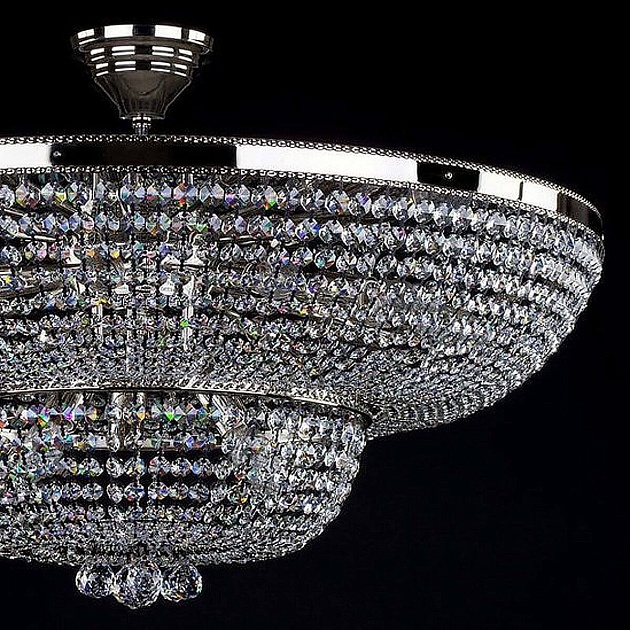 Потолочная люстра Artglass Gerta Dia 800 Nickel CE изображение 4 Потолочная люстра Artglass Gerta Dia 800 Nickel CE Фото № 4
