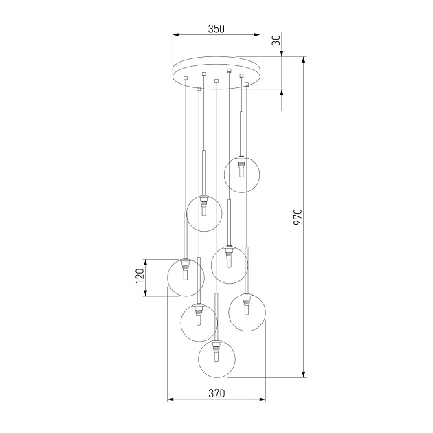 Подвесная люстра TK Lighting 5362 Nilos Фото № 2