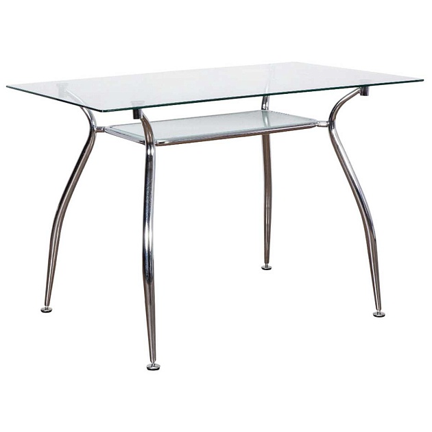 Кухонный стол AksHome Patrizia прозрачный, закаленное стекло 59156 Фото № 1