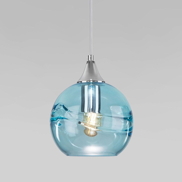 Подвесной светильник Eurosvet Lotus 50221/1 голубой изображение 5 Подвесной светильник Eurosvet Lotus 50221/1 голубой Фото № 5