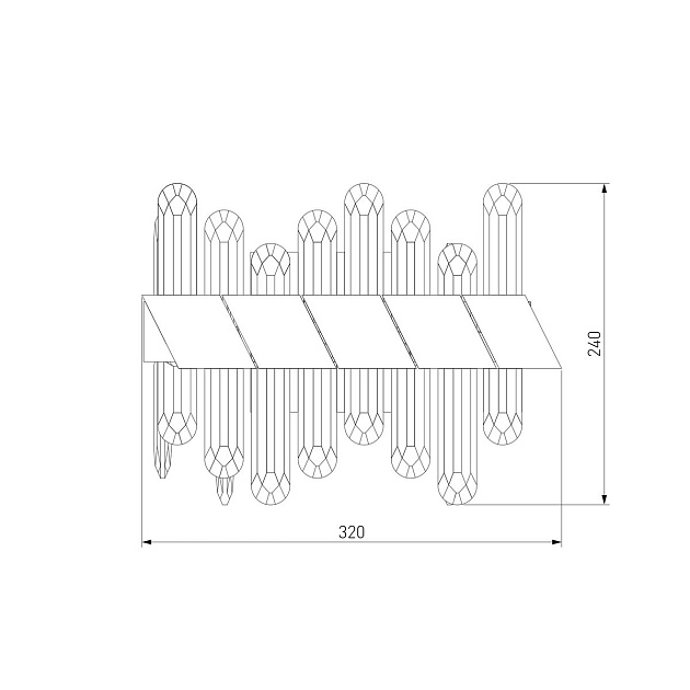 Настенный светодиодный светильник Bogates Jewel 420/1 изображение 2 Настенный светодиодный светильник Bogates Jewel 420/1 Фото № 2