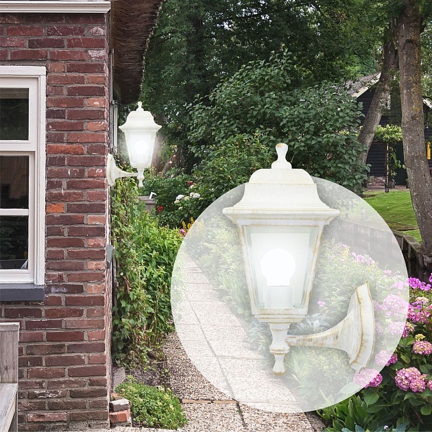 Уличный настенный светильник Apeyron Леда 11-11белп Фото № 3