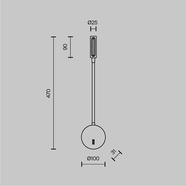 Бра Maytoni Stem C035WL-L3B3K Фото № 2