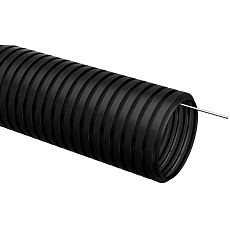Труба гофрированная ПНД d=25мм с зондом черная (25м) IEK CTG20-25-K02-025-1