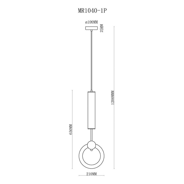 Подвесной светильник MyFar Covey MR1040-1P Фото № 3