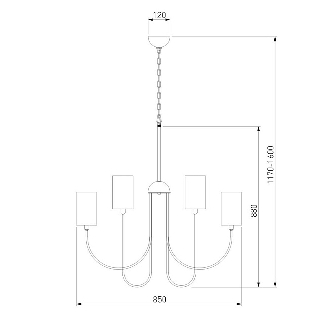 Подвесная люстра Eurosvet Abbey 60164/10 никель Smart Фото № 2
