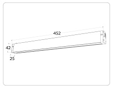 Трековый светодиодный светильник Ambrella Light Track System Magnetic 220V GL1281 2