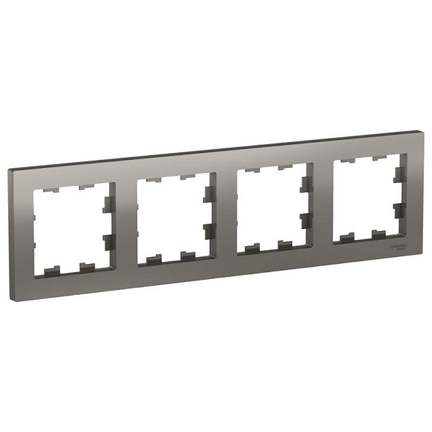 Рамка 4-постовая Systeme Electric AtlasDesign сталь ATN000904 изображение 1 Рамка 4-постовая Systeme Electric AtlasDesign сталь ATN000904 Фото № 1