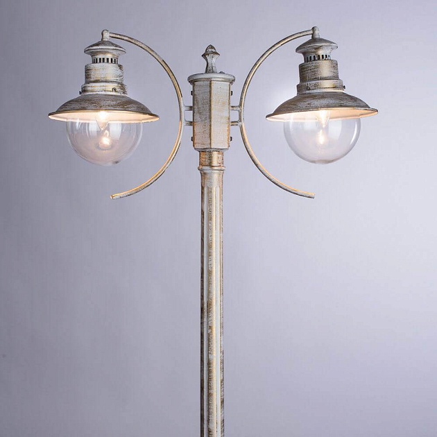Садово-парковый светильник Arte Lamp Amsterdam A1523PA-2WG изображение 4 Садово-парковый светильник Arte Lamp Amsterdam A1523PA-2WG Фото № 4