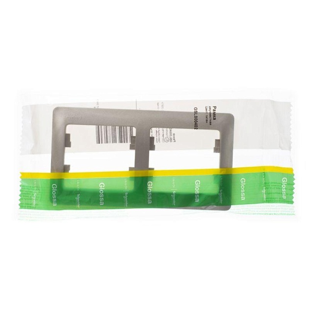 Рамка 2-постовая Systeme Electric Glossa титан GSL000402 Фото № 1