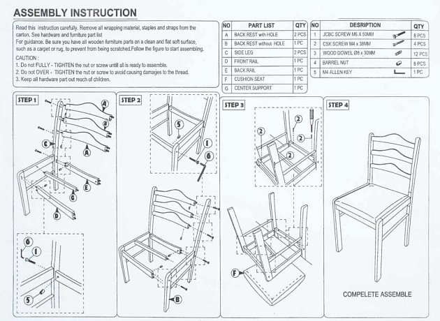 Кухонный стул Woodville Camel 1991 изображение 2 Кухонный стул Woodville Camel 1991 Фото № 2