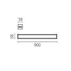 Светильник линейный 36W Trito Lightstar 456367 1