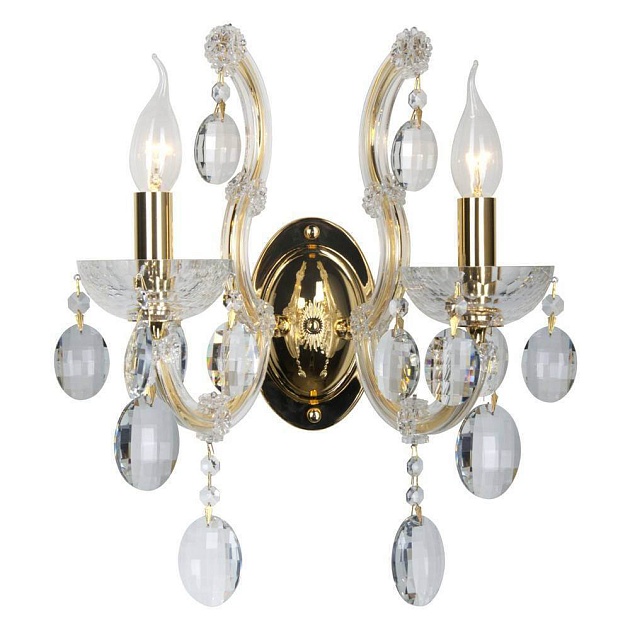 Бра Crystal Lux Hollywood AP2 Gold Фото № 1