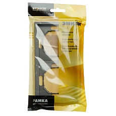 Рамка STEKKER, PFR00-5002-10 2-местная, серия Эмили, платиново-серый, soft touch 49963 3