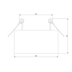 Встраиваемый светодиодный светильник Elektrostandard Glam 25095/LED a065710 1