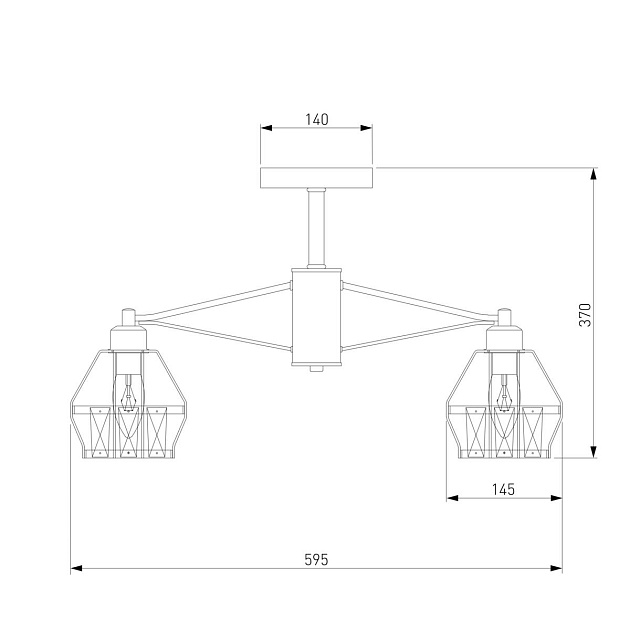 Потолочная люстра Eurosvet 70075/5 черный Фото № 2