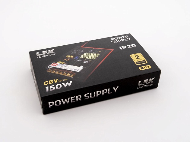 Блок питания LEDS POWER LUXDriver 150Вт 12В 002118 изображение 1 Блок питания LEDS POWER LUXDriver 150Вт 12В 002118 Фото № 1