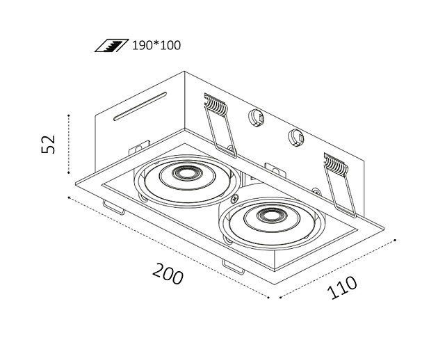Встраиваемый светодиодный светильник Italline DL 3033 white 3000K изображение 2 Встраиваемый светодиодный светильник Italline DL 3033 white 3000K Фото № 2