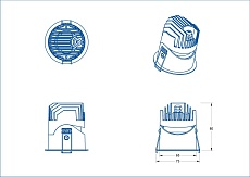 Встраиваемый светодиодный светильник Fiberli 1005E65(W), 10Вт 12130601  1