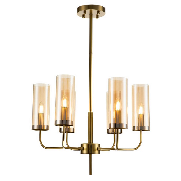 Подвесная люстра Indigo Balletto 13014/6R Brass V000252 Фото № 1