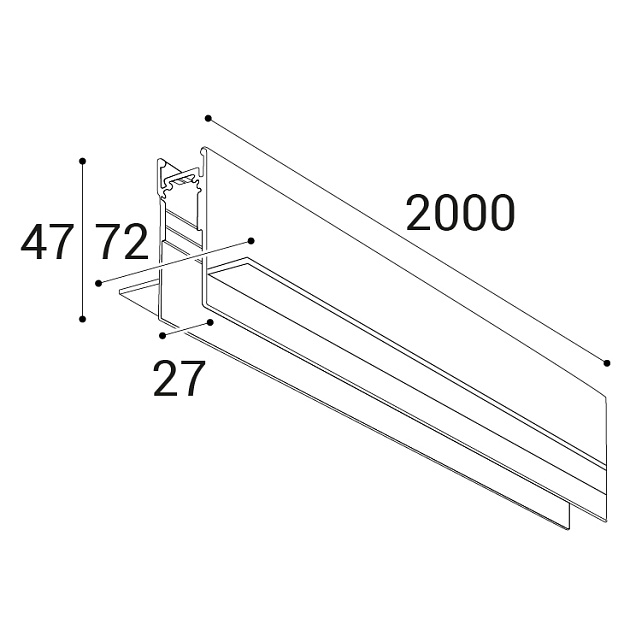 Шинопровод встраиваемый магнитный Italline Atom IT012-5030 black изображение 3 Шинопровод встраиваемый магнитный Italline Atom IT012-5030 black Фото № 3